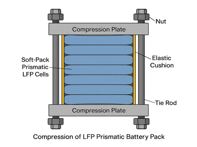 Why Mechanical Compression Is Critical for Safety, Longevity, and Performance in Lithium Iron Phosphate (LFP) Packs